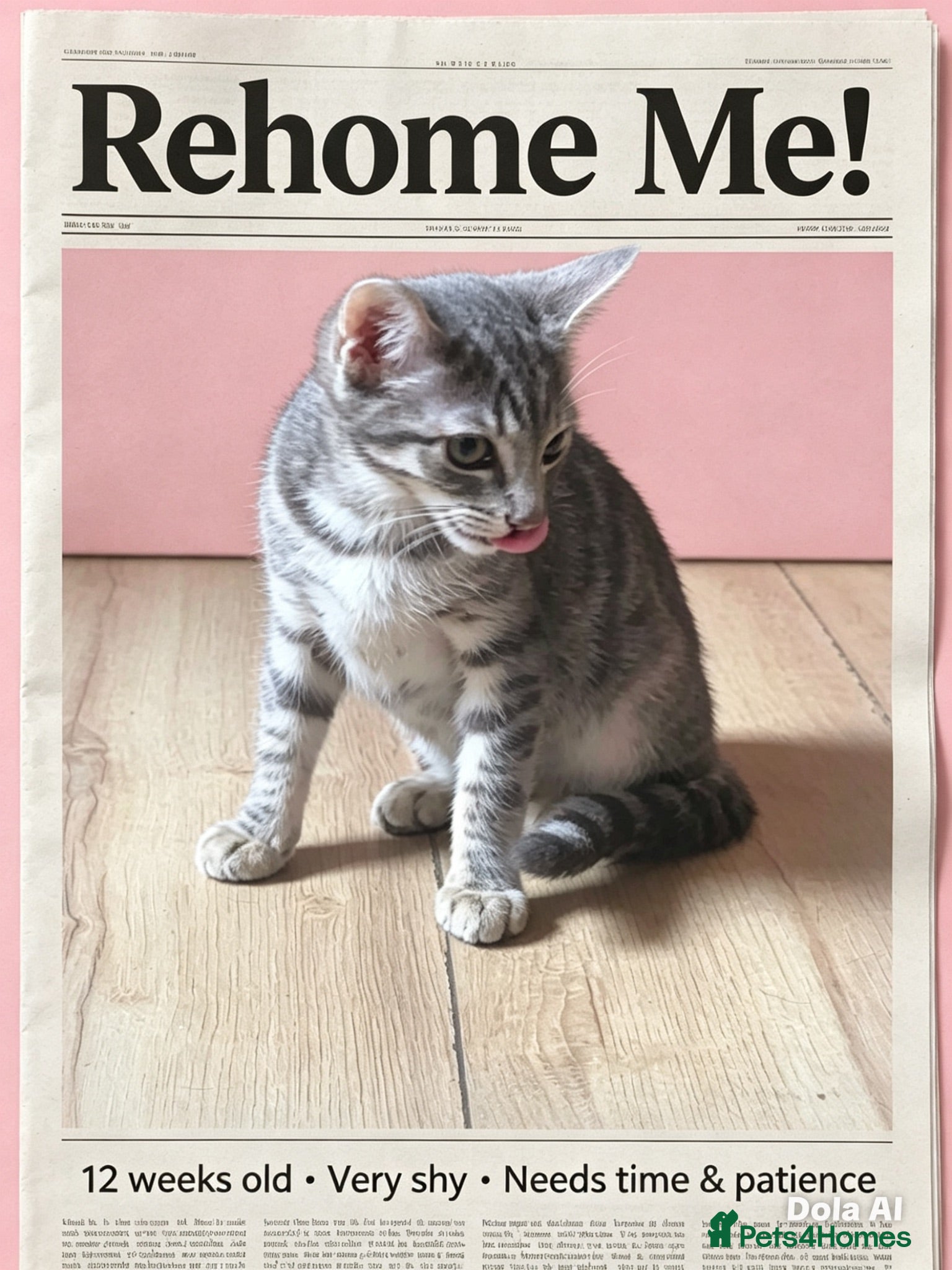Mixed Breed cats Silver tabby (shy little girl) - Advert 1