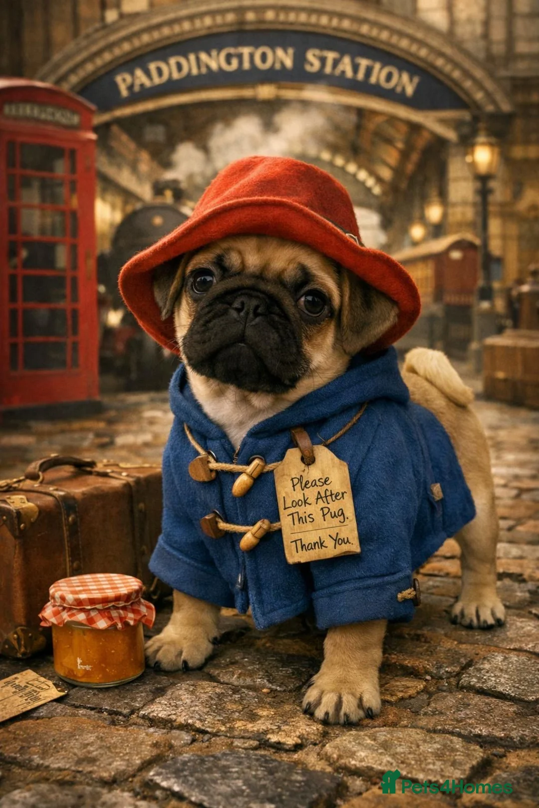 Pug dogs for sale: KC REGISTERED PUG PUPPY ( PADDINGTON ) - Advert 11