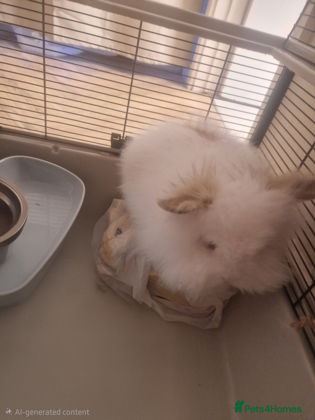 Lionhead rabbits for sale: White rabbit  - Advert 3
