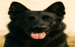 German Shepherd dogs for stud: German Shepherd Kc reg hip scored solid black in Darlington - Image 1