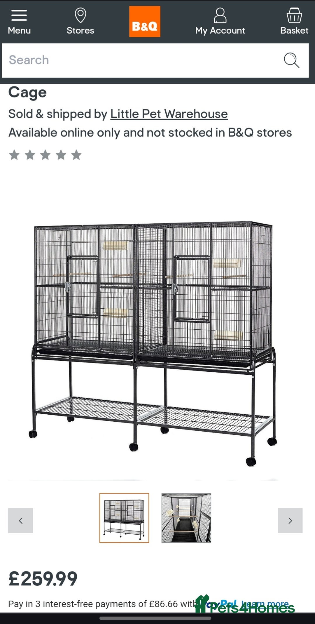 Parakeets birds for sale: Brand new cage - Image 1