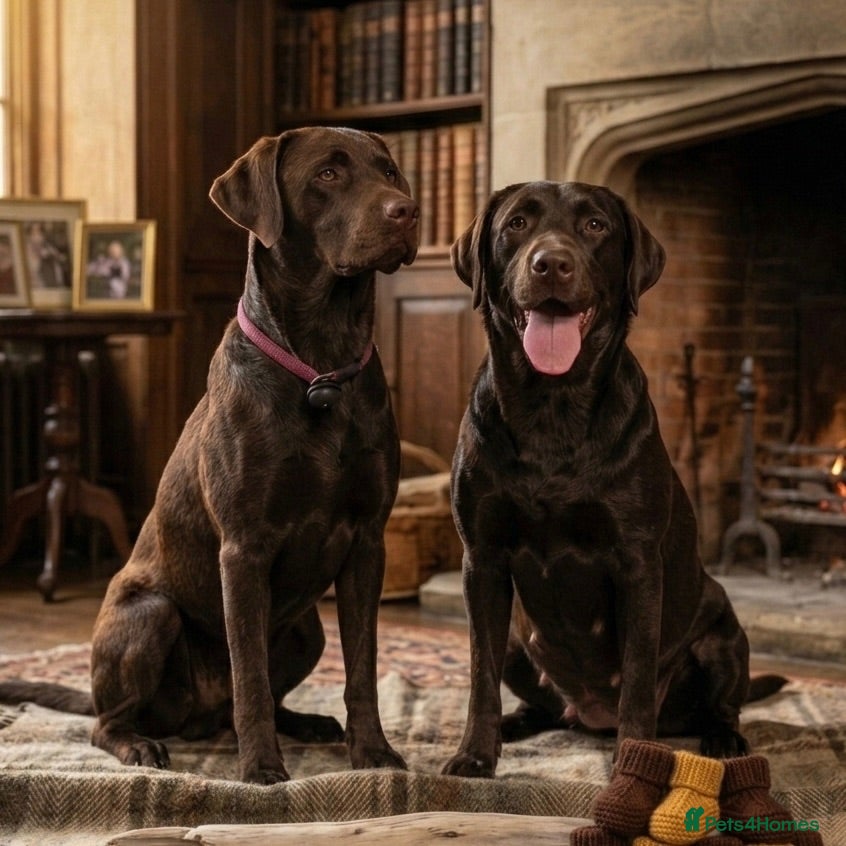 Labrador Retriever dogs Expecting - KC Chocolate Labrador Puppies  - Advert 1