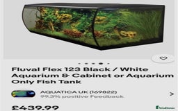 Other/Mixed Breed fish for sale: Fluval Fish Tank 123L - Image 7