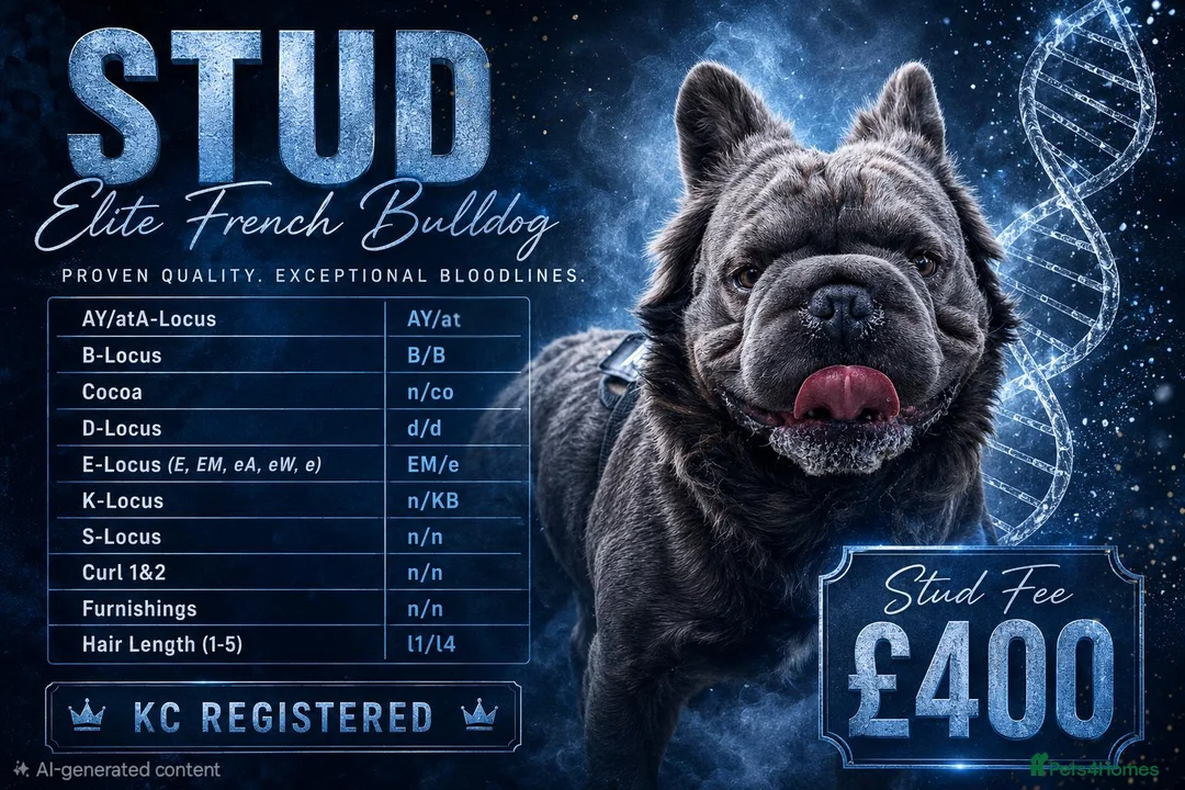 French Bulldog dogs for stud:  **  Fluffy Frenchie Stud  in Birmingham - Advert 2