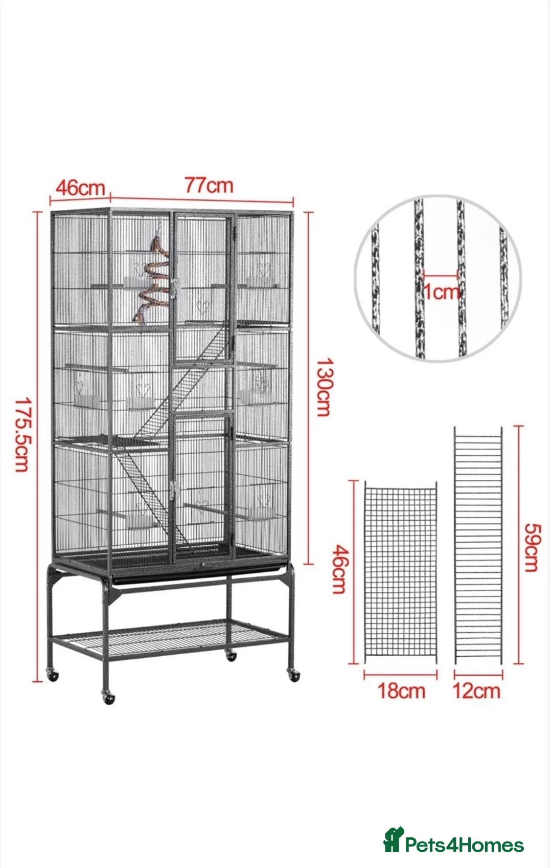 Rat rodents for sale: CAGE + ACCESSORIES Large Standing Rodent Cage - Advert 5