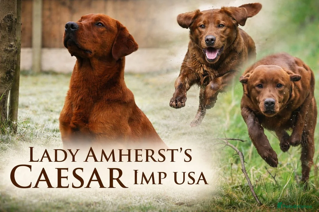 Labrador Retriever dogs for stud: KC Dark fox Red,Fully health tested,Proven stud in York - Advert 1