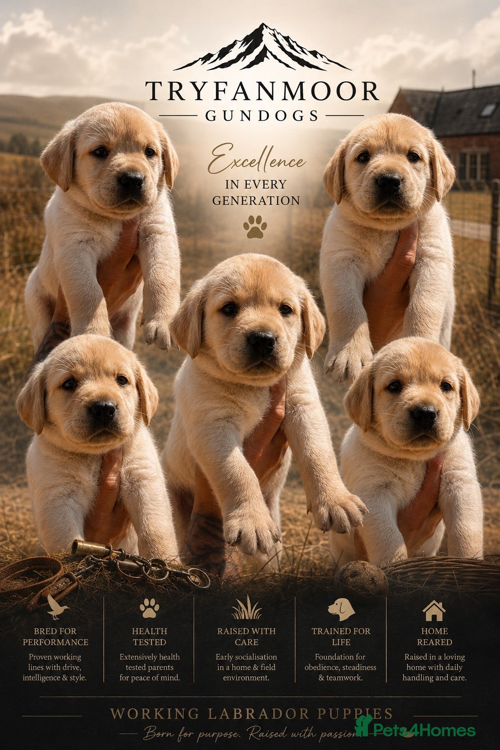 Labrador Retriever dogs KC Registered Working Labrador Retriever Puppies - Advert 7