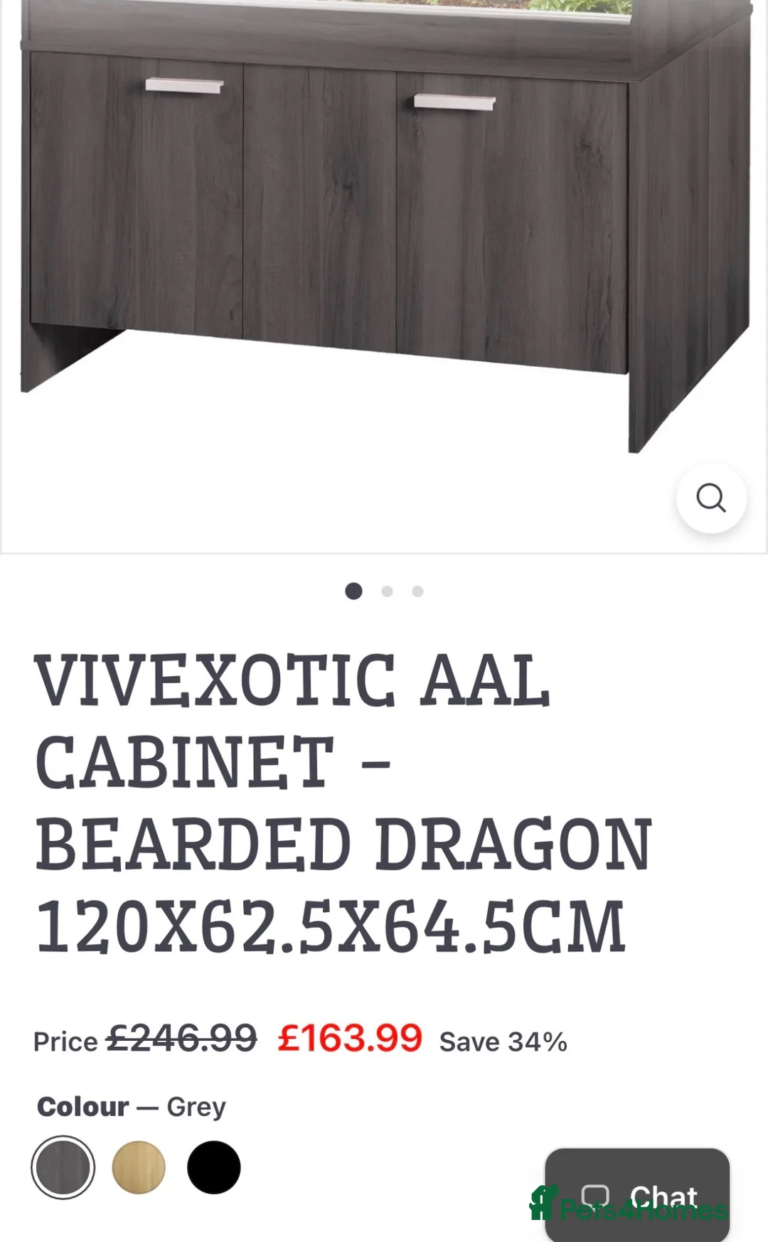 Bearded Dragon reptiles for sale: Viv exotic cabinet (grey) - Advert 1