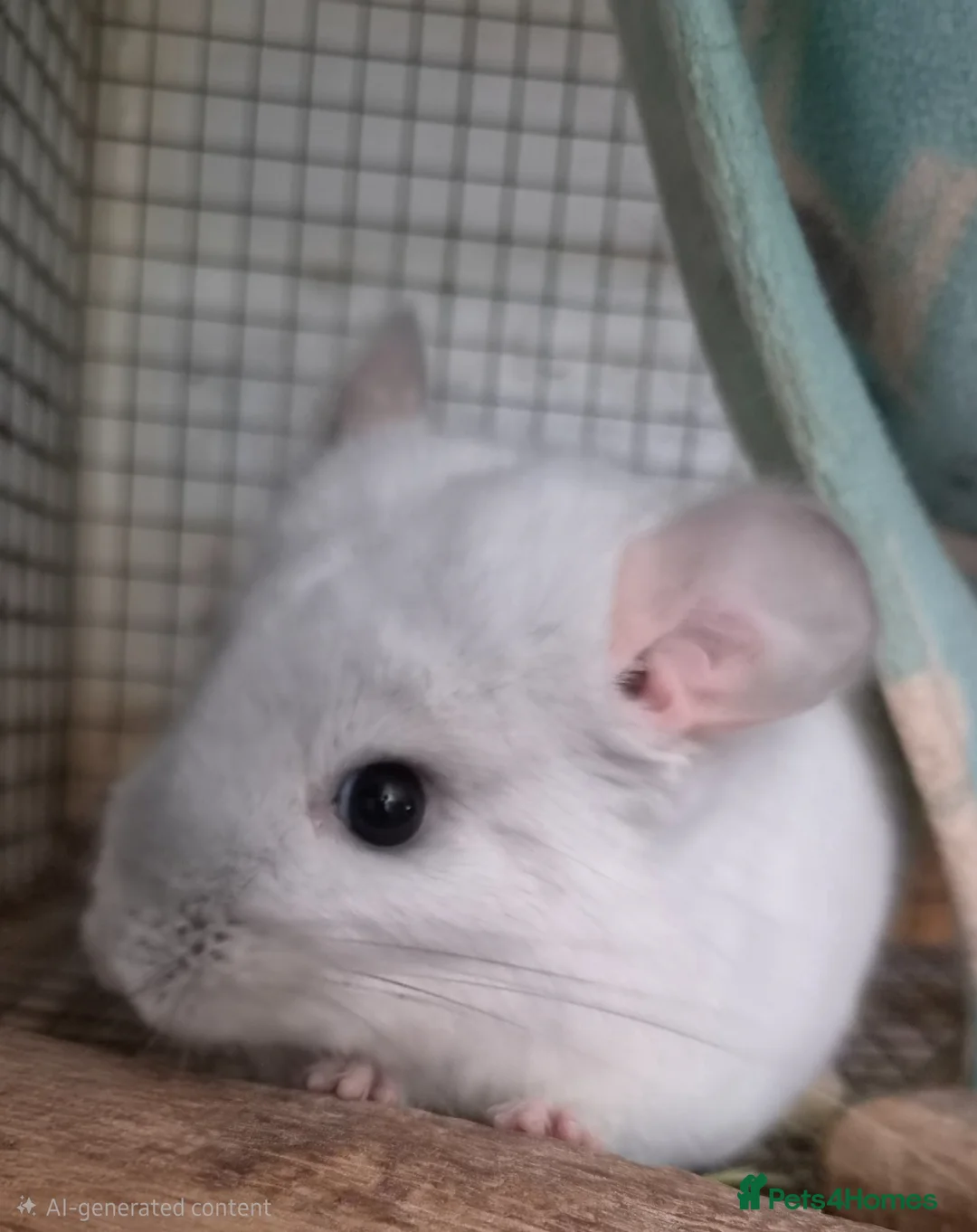 Chinchilla rodents for sale: White diamond male chinchilla  - Advert 1