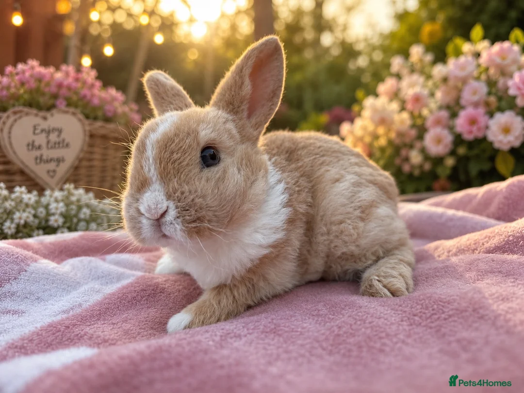 Mini Lop rabbits for sale: Two beautiful mini plush lop  - Advert 4