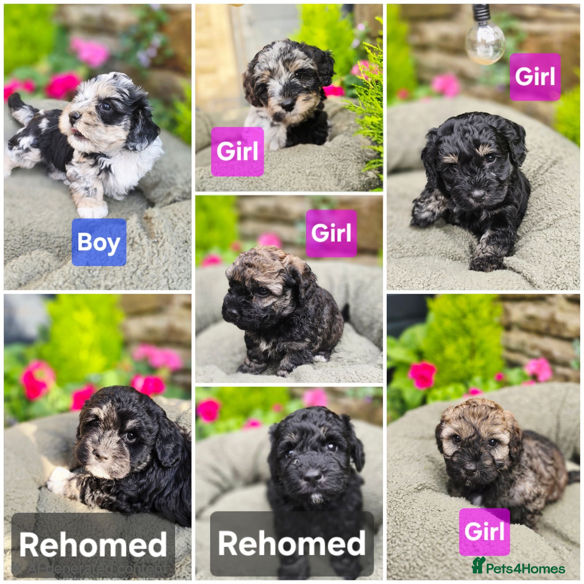 Mixed Breed dogs Cockapoo x Lhasa Apso Teddy Bear Puppies Ready Now - Advert 2