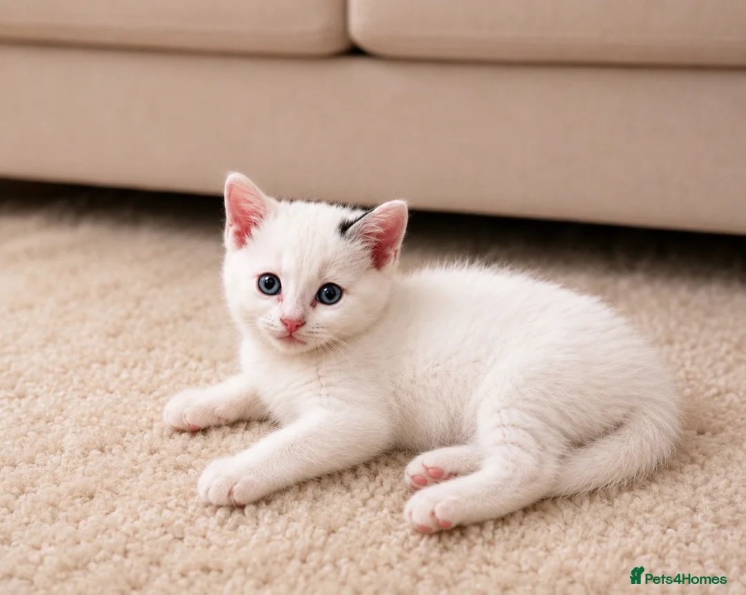 Mixed Breed cats for sale: Beautiful female white kittens  in Bradford - Advert 1