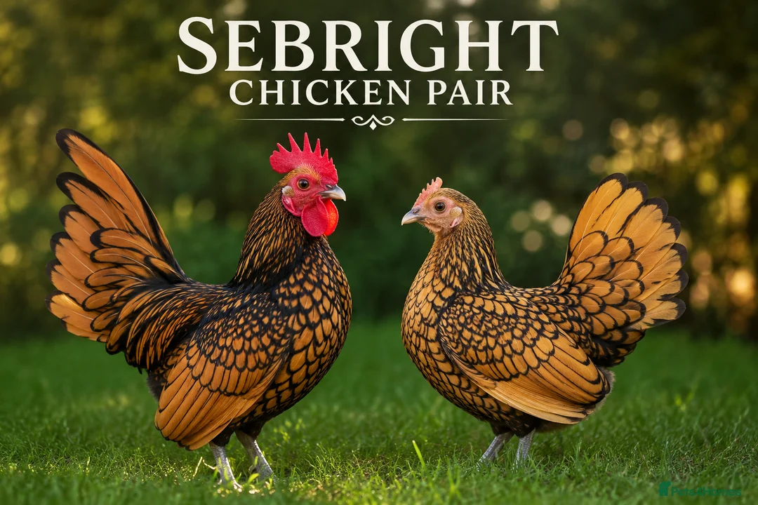 Chickens poultry for sale: Beautiful Sebright Chicken Pair - Advert 1