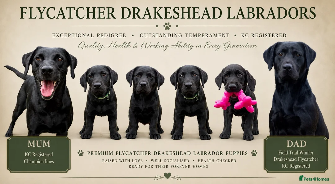 Labrador Retriever dogs for sale: FTCH Drakeshead Labrador boys  in Whiston - Advert 1