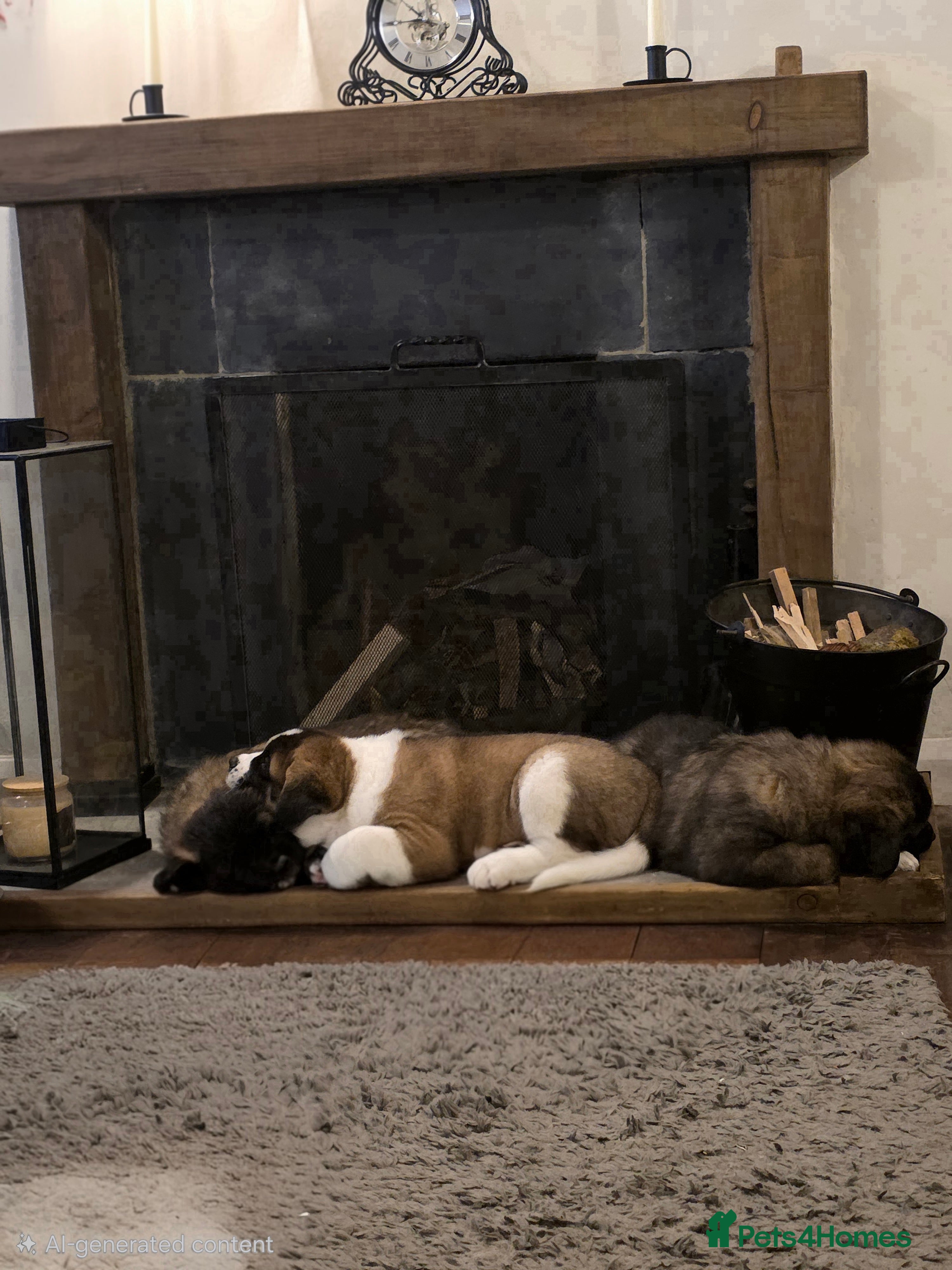 Mixed Breed dogs Beautiful saint bernard akita mix puppies - Advert 5