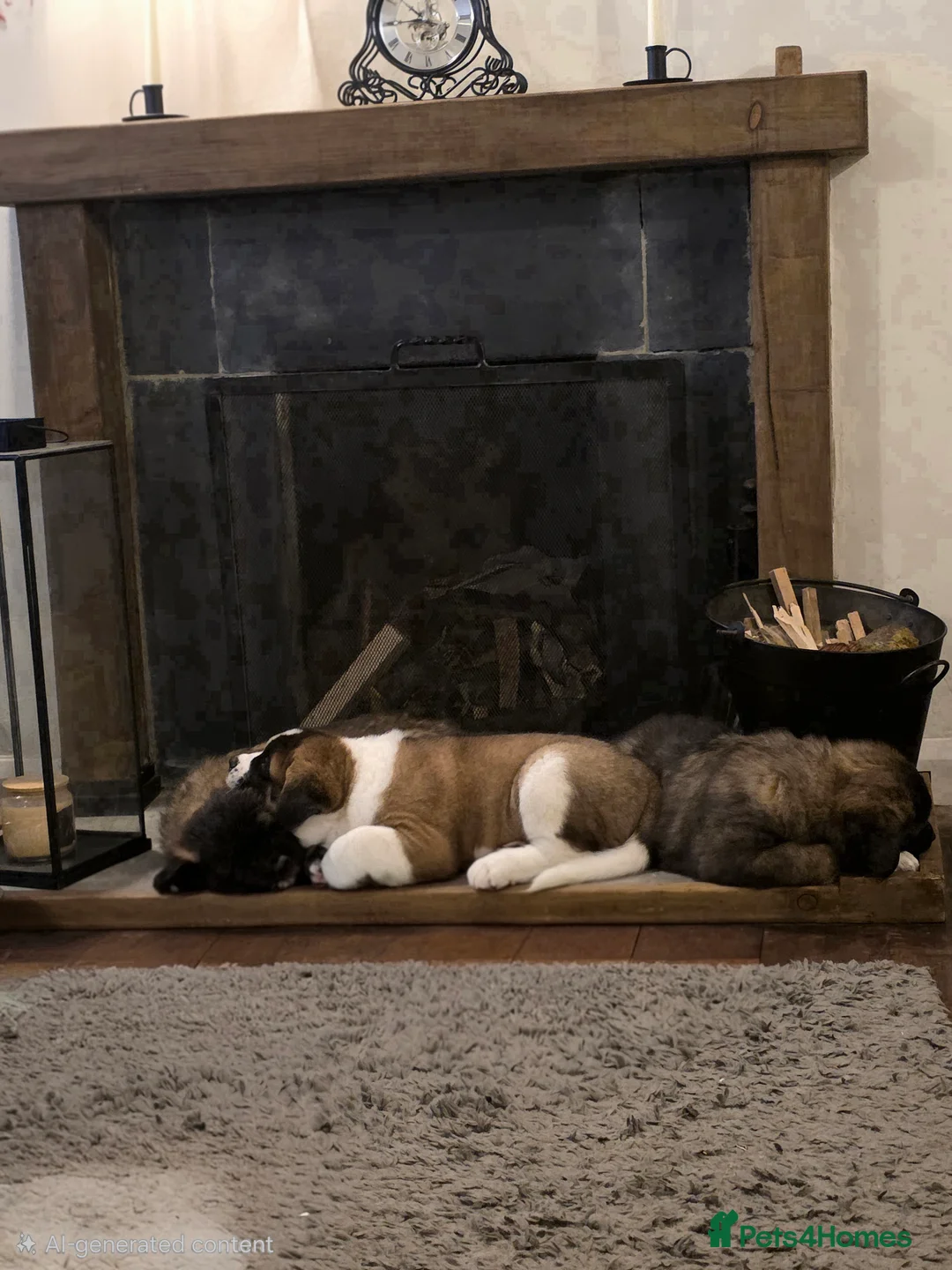 Mixed Breed dogs for sale: Beautiful saint bernard akita mix puppies - Advert 1