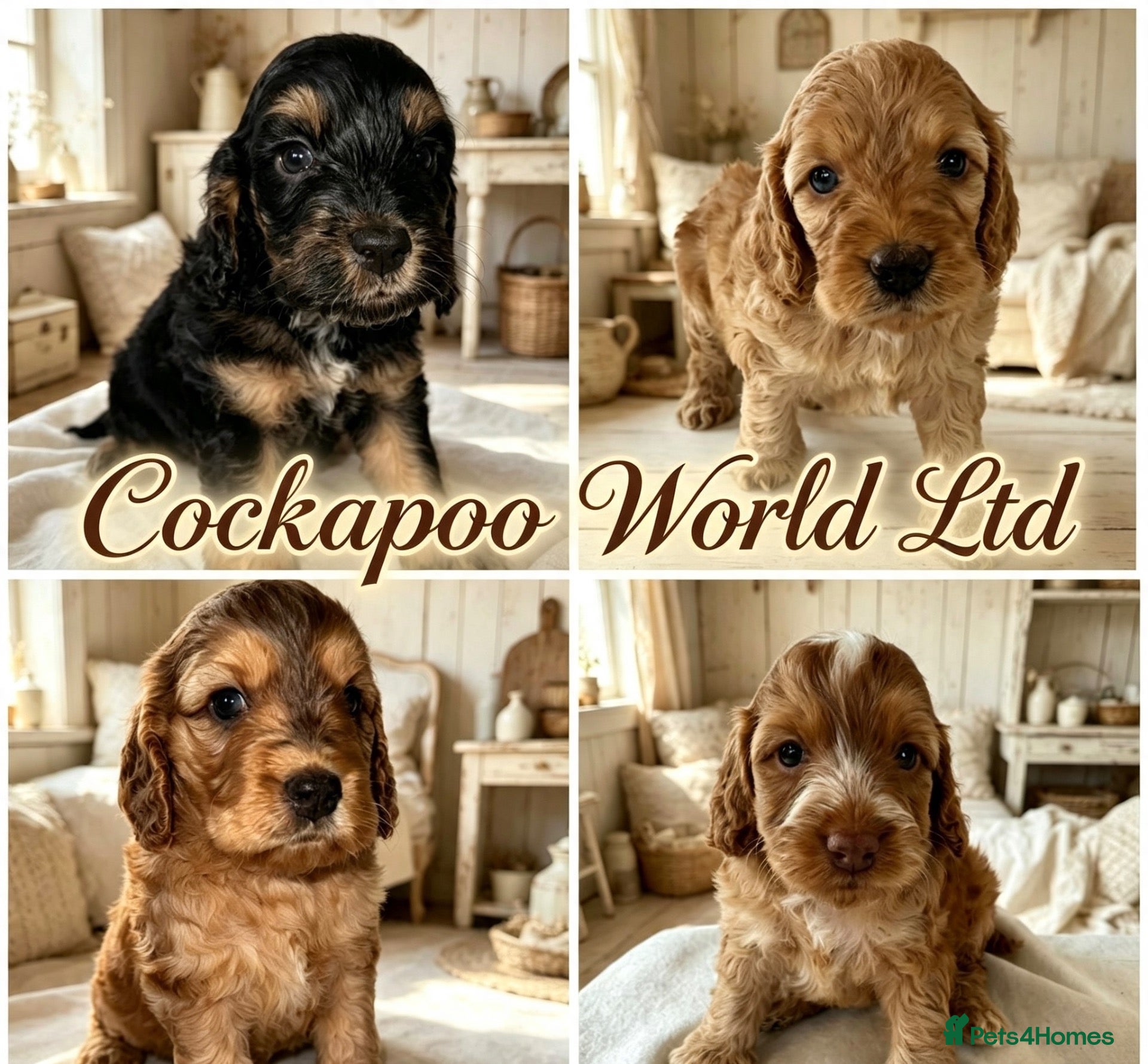 Cockapoo dogs DNA CLEAR,Stunning Cockapoos Ready 18th September  - Advert 18