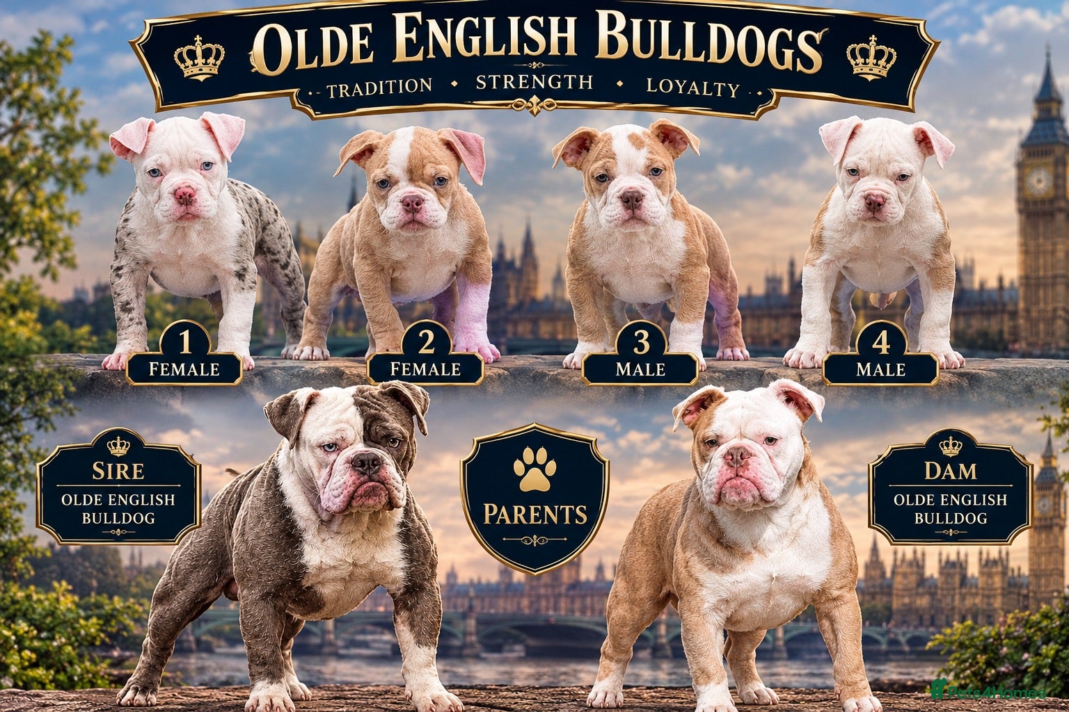 Olde English Bulldogge dogs for sale: DONT LET YOUR DREAMS JUST BE DREAMS  - Advert 2