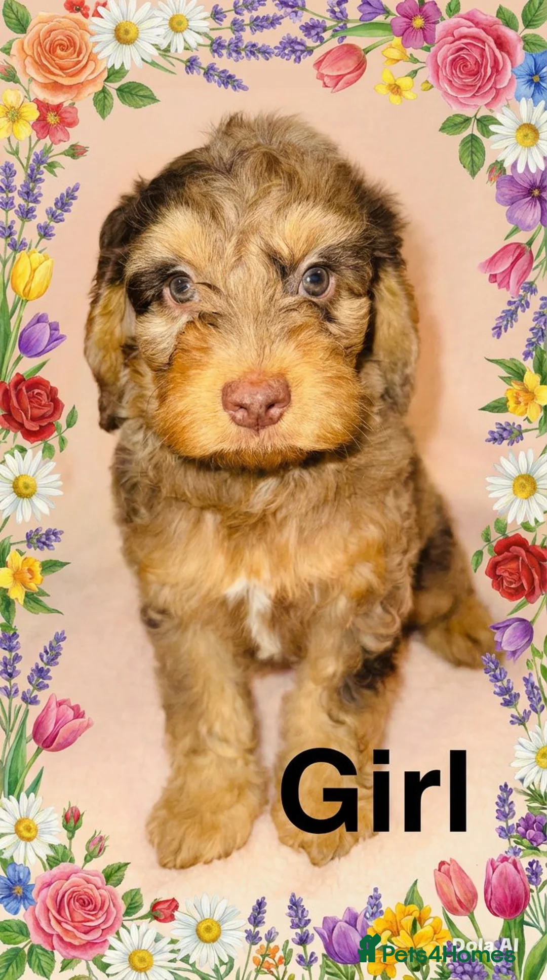 Cockapoo dogs for sale: DNA TESTED, Last Stunning Merle Cockapoo Girl - Advert 1