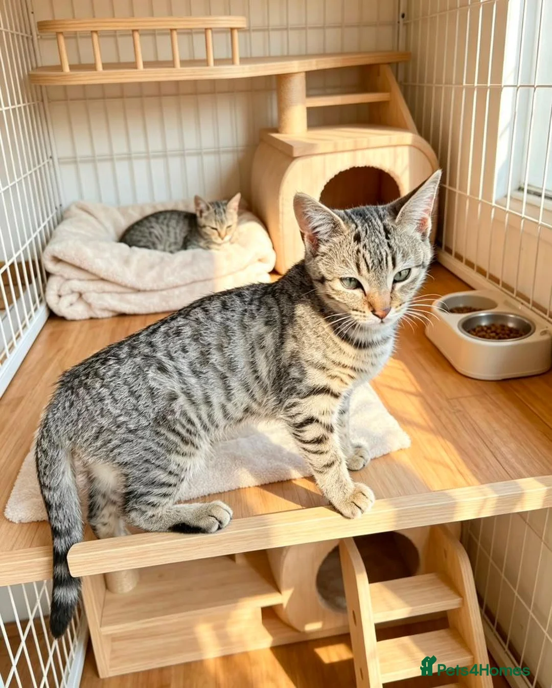 Mixed Breed livestock for sale: Microchipped X Russian Blue Kittens in Cupar - Advert 3