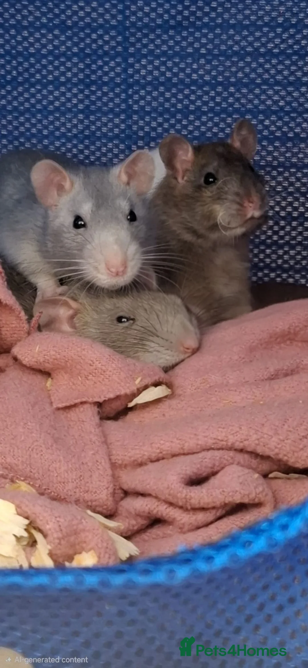 Rat rodents for sale: 3 female rats - Advert 1
