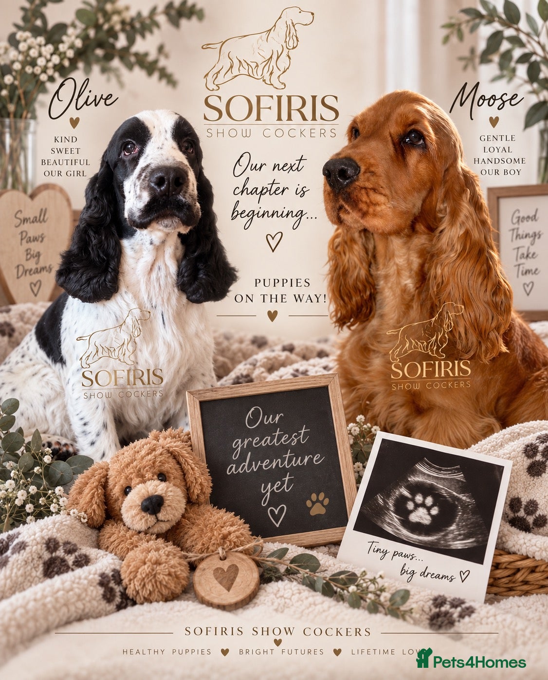 Cocker Spaniel dogs Litter announcement  - Advert 6