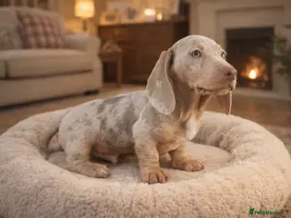 Miniature Dachshund dogs STUNNING ISABELLA DAPPLE BOY 🔥 - Advert 1