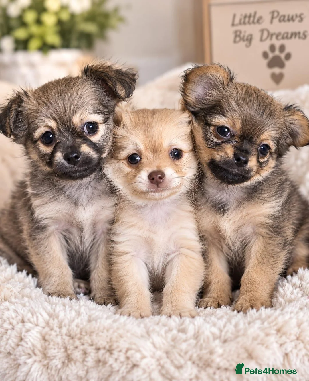 Pomchi dogs for sale: 3 fluffy pomchi pups in Newcastle upon Tyne - Advert 11