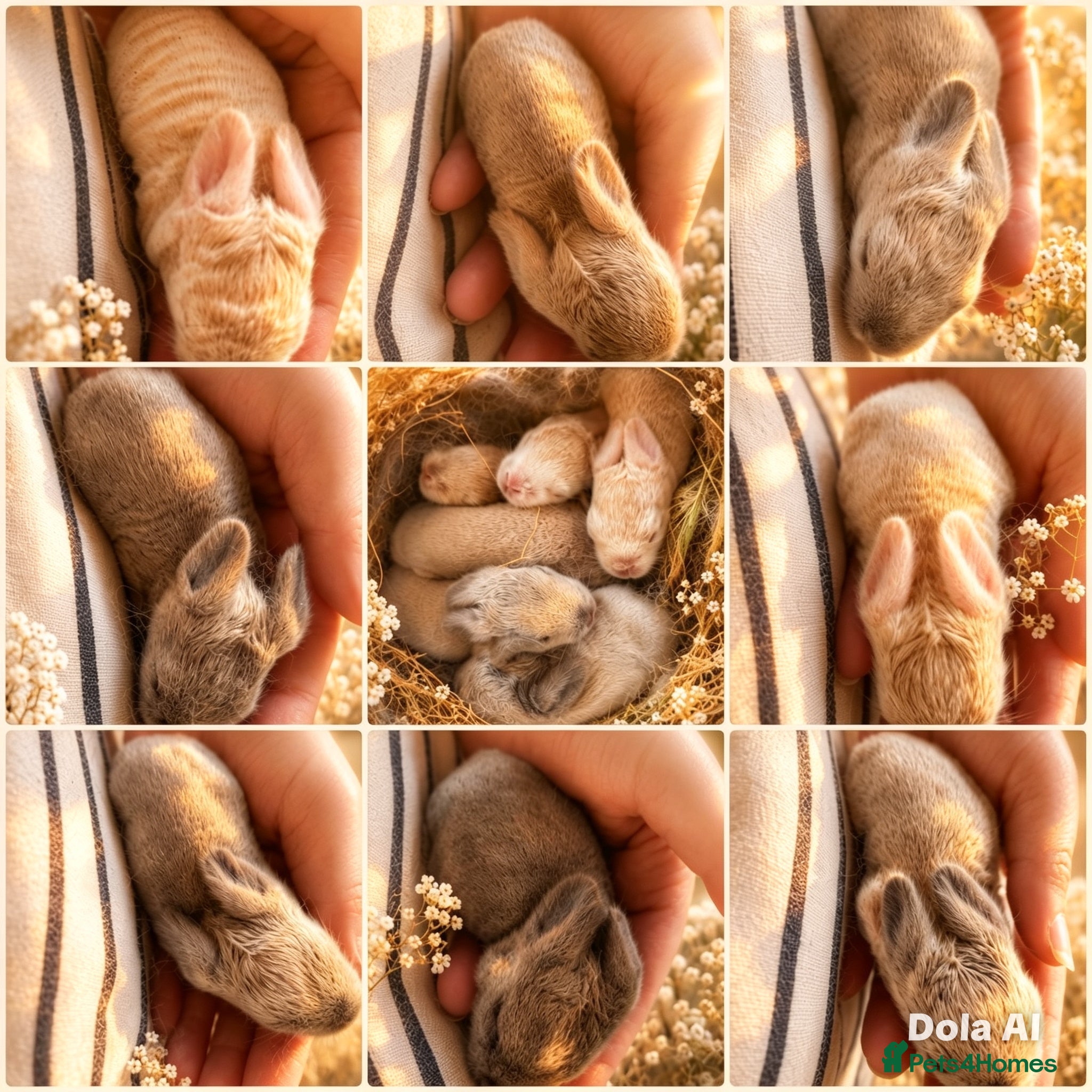 Mixed Breed rabbits Mixed lionhead/ mini loop rabbits  - Advert 8