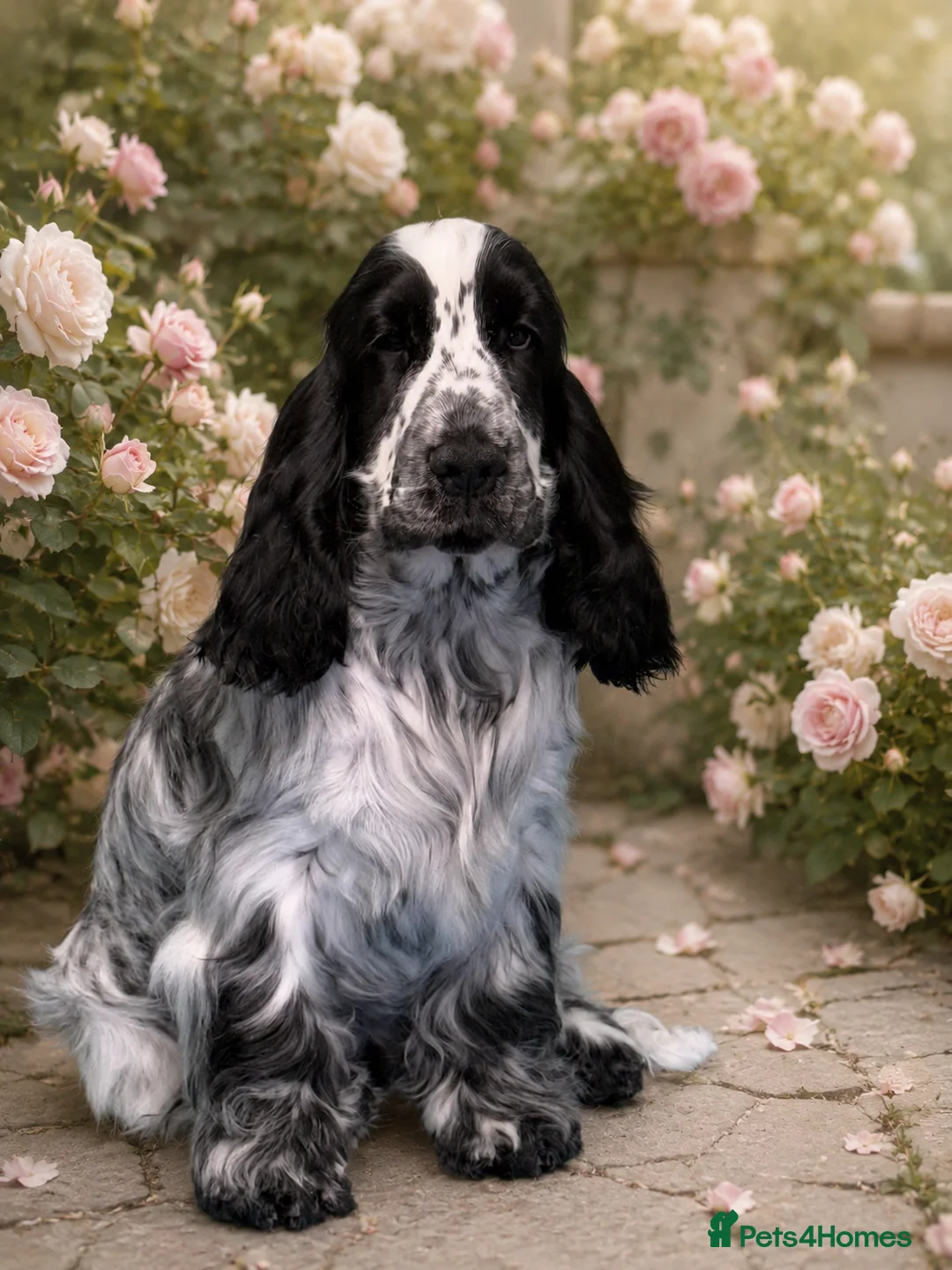 Cocker Spaniel dogs for sale: Very Handsome Blue Roan Cocker Spaniel Male Puppy - Advert 1