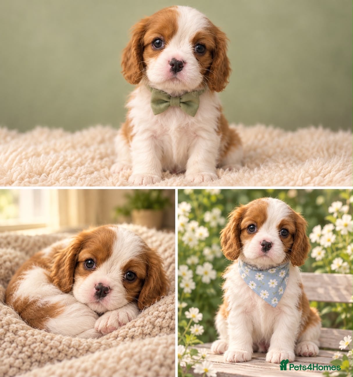 Cavalier King Charles Spaniel dogs 💙 Health Tested Cavalier Boys💙 - Advert 1