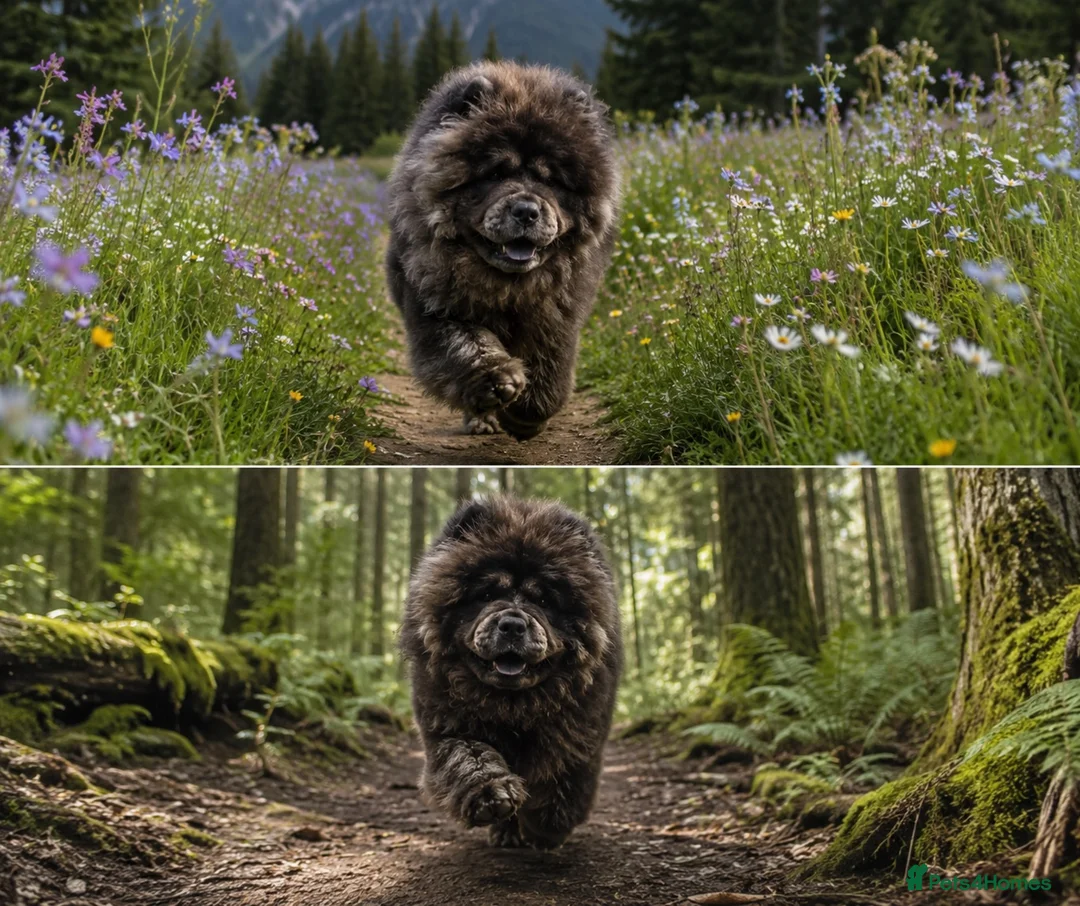 Chow Chow dogs for stud: Majestic Merle Chow Chow Stud Available 🖤🤍  - Advert 2