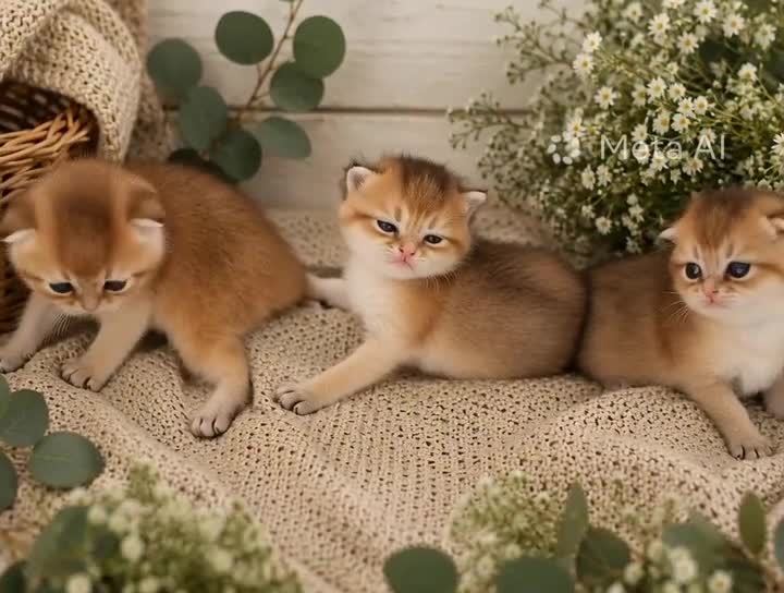 British Shorthair cats for sale: Pedigree Golden British Shorthair kittens - Video 1